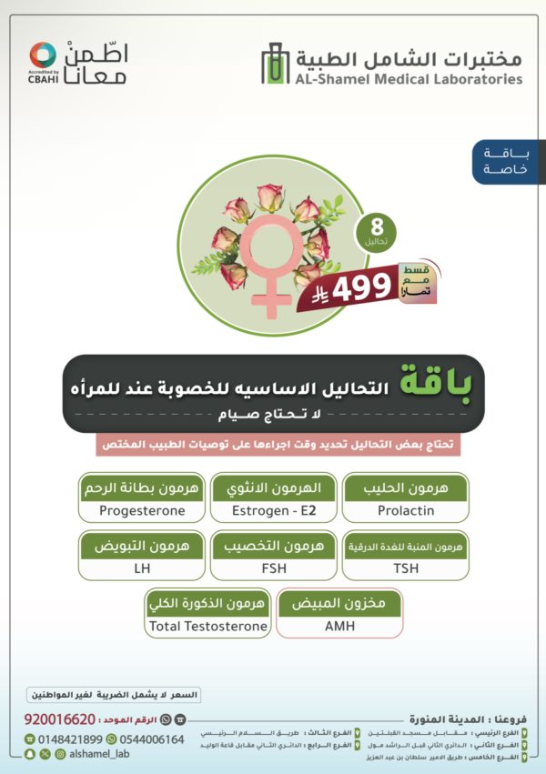 باقة التحاليل الأساسية للخصوبة عند المرأة